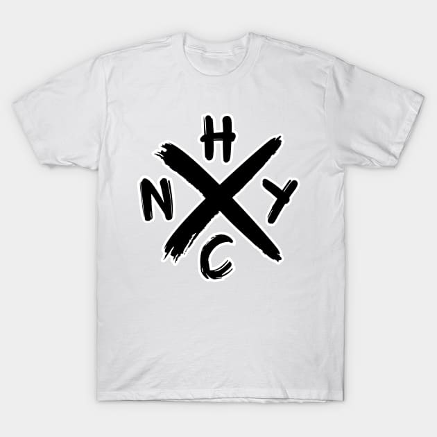 NYHC graffiti black T-Shirt by Brand X Graffix